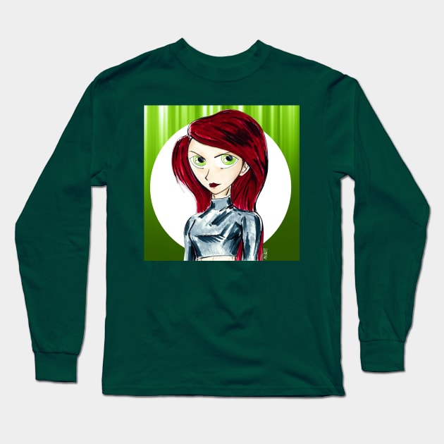 Kim possible impossible spy girl Long Sleeve T-Shirt by jorge_lebeau